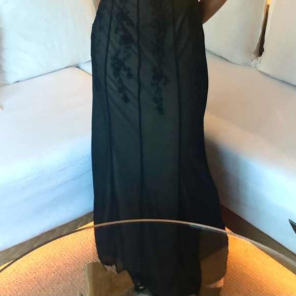 Full length beaded spaghetti strap gown - Picture 11 of 11